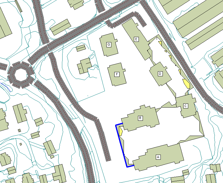 Figur 20: Lydnivå (L den) 1,7 m over tak uten