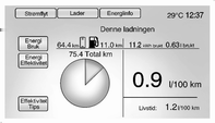 Instrumenter og betjeningselementer 81 Vindu for overstyring/avbrudd av lading Et vindu vises dersom følgende finner sted: Det var et uventet tap av vekselstrøm under ladehendelsen ved innplugging.