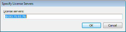 Side 11 3.2.1 Nettverkslisens Skal du kjøre nettverkslisens klikker du knappen for Specify lisence Servers, og angi ipadressen til lisensserveren. Klikk Ok for å avslutte dialogboksen.