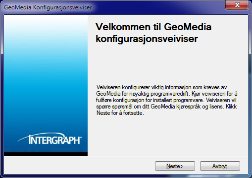 Side 9 Klikk Neste og Installer, og installasjonen av GeoMedia eller GeoMedia pro startes.