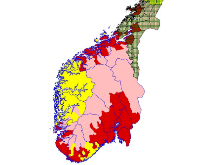 7 og 3-områder med høy tetthet av rådyr (figur 1). Skille mellom lav og høy tetthet av rådyr ble avgjort ved hjelp av avskytingsstatistikken på rådyr de siste 5 år.