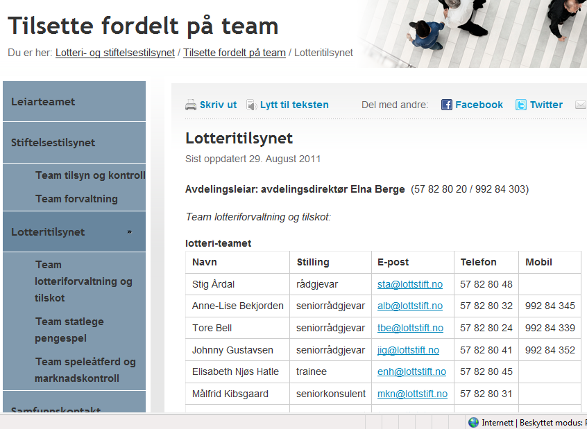 Tilbakemeldinger på nettsidene De nye nettsidene fremstår som oversiktlige og innbydende. Det er enkelt å finne frem på sidene. Drop-down menyer gjør siden oversiktlig og lett å finne frem på.