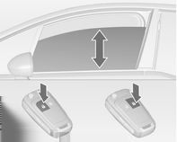 Nøkler, dører og vinduer 31 Barnesikring for vinduene bak Trykk på bryteren z for å deaktivere de elektriske bakvinduene, lysdioden lyser. For å aktivere dem, trykk på z igjen.