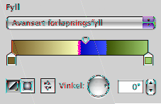 Fylle et objekt med blandede farger (forløpninger) Hvis du vil lage fargeforløpninger i et objektfyll, bruker du valgene i grafikkinspektøren.