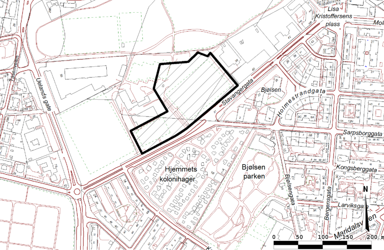 512.1 Oslo kommune Plan- og bygningsetaten Østre del av Voldsløkka idrettsplass, Sagene Planforslag til politisk behandling Detaljregulering med konsekvensutredning Området foreslås regulert fra