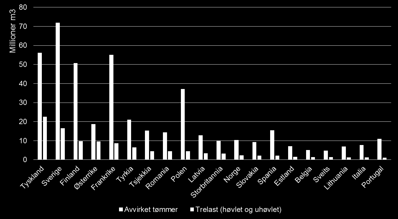 i stor grad må konkurrere med, er det særlig gode grunner til å se nærmere på markedsposisjoner og utviklingen i disse landene. 4.3.