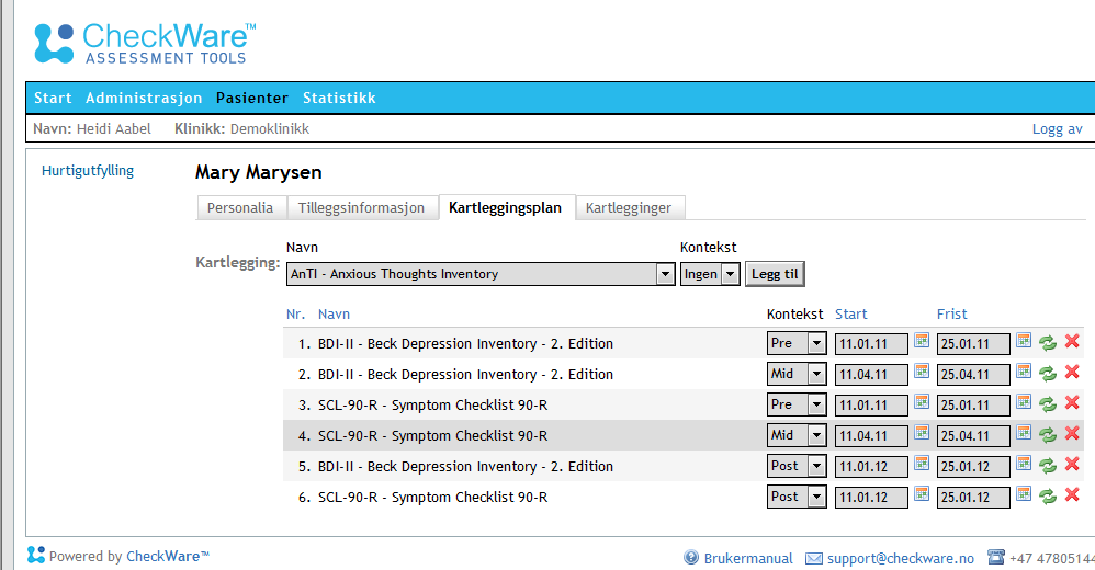 Innsamling av kliniske forskningsdata kan forenkles Forskningsprosjektene integreres i den kliniske kartleggingsløsningen Fremdriftsbasert datainnsamling