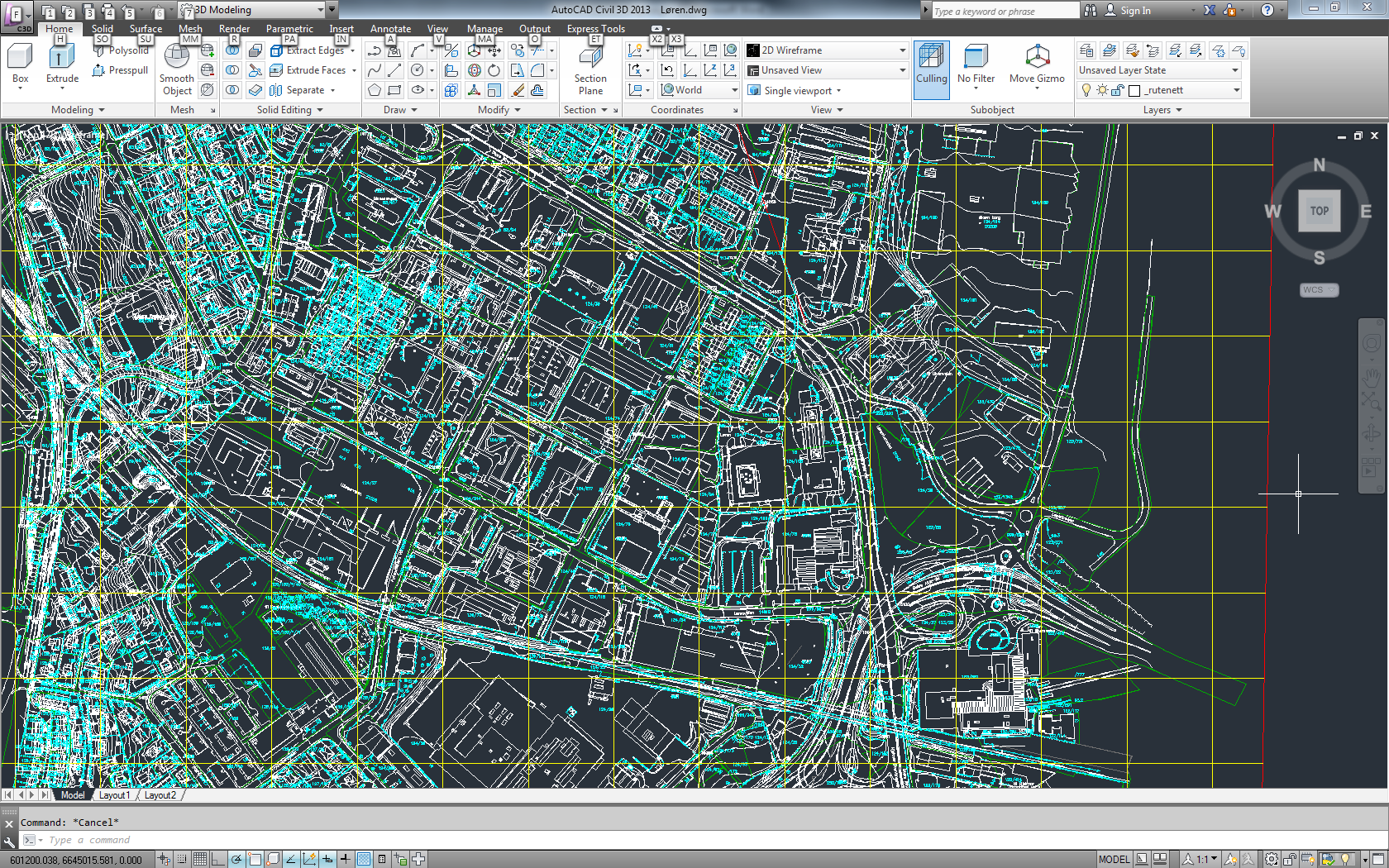 4.3 Modellering av konseptmodellen For å kunne utforske hva en reguleringsplan i 3D kan være, samt å utforske egenskapene rundt et slikt nytt reguleringsverktøy, så jeg det som nødvendig å utarbeide