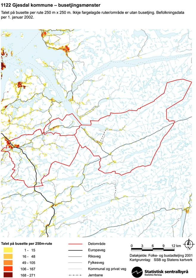 2.2 Folketallsutvikling Per 1. januar 2009 hadde Gjesdal kommune 9.969 innbyggere. Folketallet har siden 2005 i gjennomsnitt økt med 1,8 % årlig.