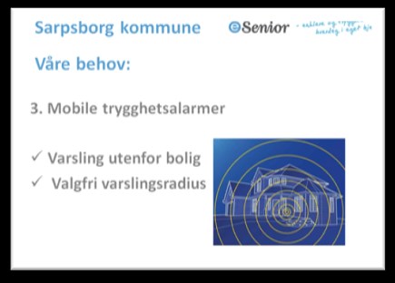 Innovativ offentlig anskaffelse Pilotperioden i esenior er fra 2013 2014.