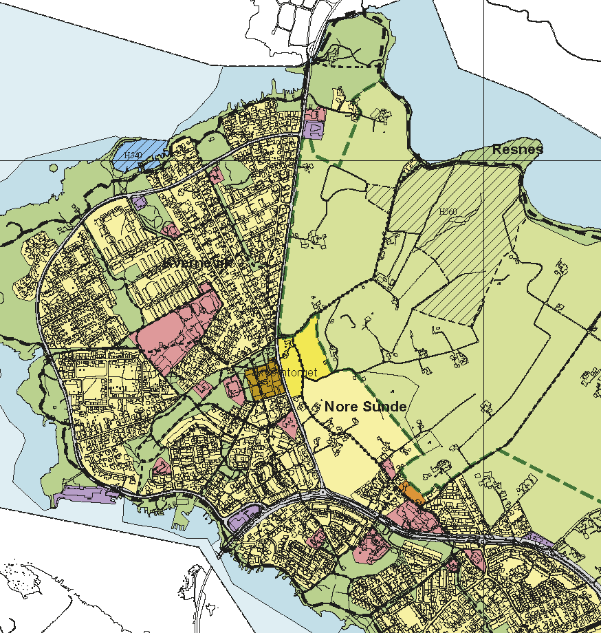 15 2.2 Kommunale planer 2.2.1 Kommuneplan for Stavanger kommune Kommuneplanens arealdel for Stavanger kommune 2010-2025 viser at området vest for fv.