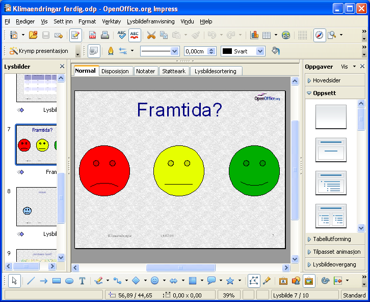 E. Presentasjon med OOo Impress Av