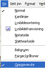 E.4... uta Administrasjon av uta skjer for det meste på samme måte som for Lysbilderuta (se forrige side). Oppskrift Administrere uta 1.