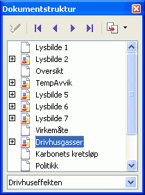 E.9.7. Under framvisningen En lysbildeframvisning er visning av lysbildene i ei fil, inkludert overganger mellom lysbildene og eventuelle tilpassede animasjoner som er tilordnet objektene.