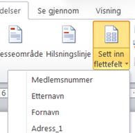 Dysleksi Norge Flette brev i WORD Ledermøte Flette brev i WORD Når du skal sende brev til medlemmene er det lettvint å bruke fletting i WORD. Først lager du det brevet du vil sende ut i WORD.