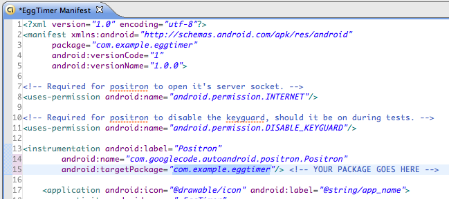 Figur 5 Dette er et eksempel på en.java fil Figur 6 Dette er et eksempel på en.xml fil i Android 4.2.2 Emulator Emulatoren kommer med Android SDK, som brukes i Eclipse til å teste programmet.