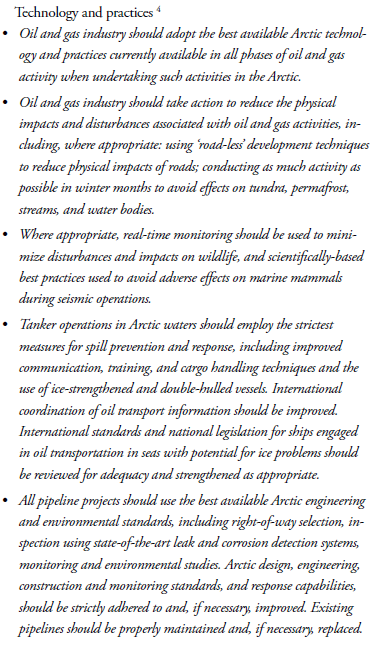 AMAP (Arctic Monitoring and Assessment Programme) (2009). Arctic oil and gas.