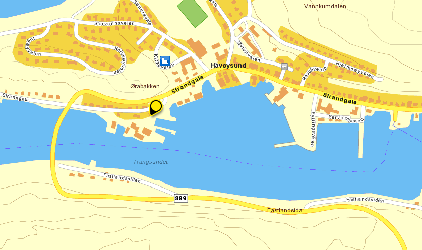 2 Planområdet 2.1 Lokalisering og omkringliggende arealbruk Planområdet omfatter slippområdet i Havøysund. Eiendommene er eiet av Mekano Eiendom AS.