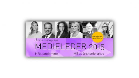 Video: Medieleder 2015 direkte Journalisten - Forsiden - 6. mai, 06:06 Glenn Slydal Johansen Se sending fra arrangementet i samarbeid mellomnorsk Redaktørforeningog Mediebedriftenes Landsforening.