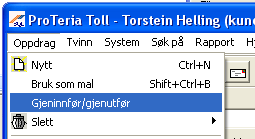 og send den på nytt til tollvesenet som vanlig. Den får da status som Endelig (EN) istedenfor Foreløpig (FO). 6.