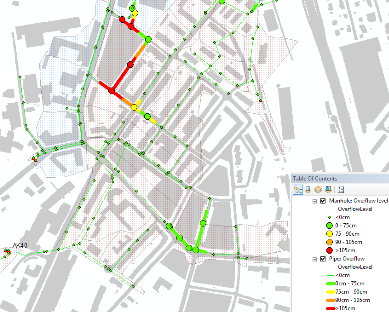 Del 1 Kjelleroversvømmelser etter de 8 største nedbør i 2010-2014 Resultater for dagens avløpssituasjon Med dagens avløpssituasjon er det 8 nedbørshendelser som medfører kjelleroversvømmelser i