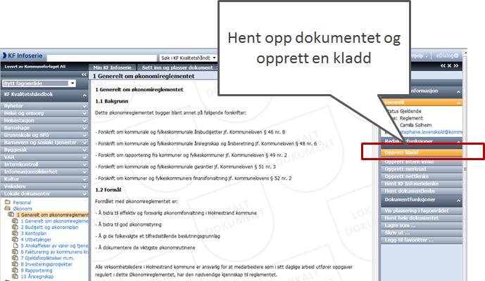 4 Revidere et dokument Du kan når som helst skrive og endre i dokumentet ditt.