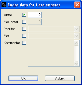 Vis IFC-data viser artikkeloversikten i IFC modus med mulighet til å se hvilke artikler og forekomster som er tegnet og hvilke som mangler på tegning. Dette er beskrevet i avsnitt Feil!