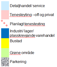 4 Landskap og rekreasjon Terrenget i Knarvik er småkuppert med ei bratt strandlinje mot fjorden og Indregardsfjellet som ein bakvegg mot vest.