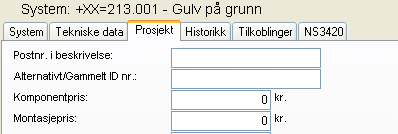 Velge hvilke faner som skal vises hvor Når man definerer felter i dynamisk GUI så legges de inn i flere grupperinger. Den øverste (groveste) inndelingen er det vi kaller faner.