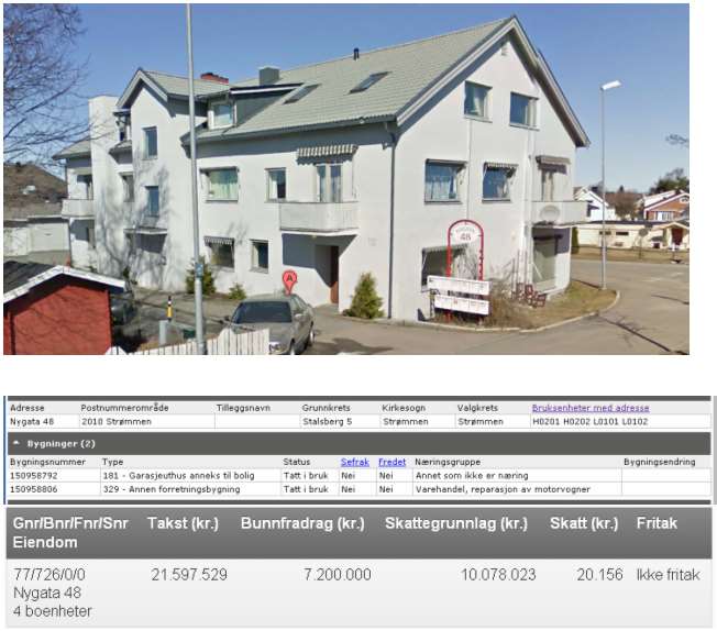 30 Kommentar:Matrikkel viser 2 boenheter på loftet, 2 i andre. INGEN i 1 og kjeller. Postkasser viser 13, noe også NRBR bekreftet.