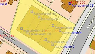 ÅSERUDVEIEN 2-16 43 Feil I Eskatte-takst. Hver boenhet blir skattlagt for hele eiendommen.