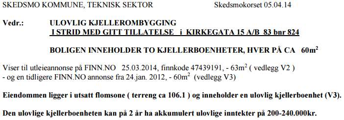 60 ------------------------------------------------------------------------------------------------------------------------- 10.. Kjellergata 2A B terreng ca 105.