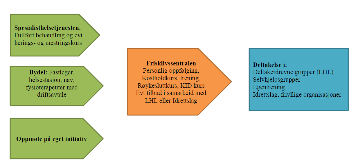 Deltakerforløp Kontakter oss på eget initiativ eller henvises fra spesialisthelsetjeneste og primærhelsetjeneste.