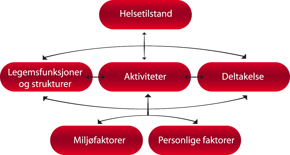 ICF som grunnlag for fokus i ARR (opphold / journal) - diagnose -Muskelstyrke -Bevegelsesutslag -Utholdenhet -Tretthet -Svimmelhet -Søvnproblemer -sitte, gå, kommunisere -Evne til å delta i