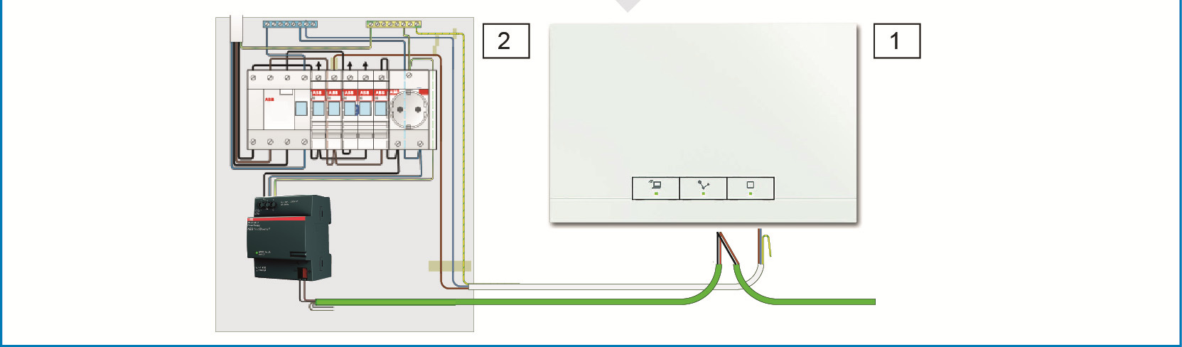 5: Tilkobling via WLAN [1] System Access Point [2]