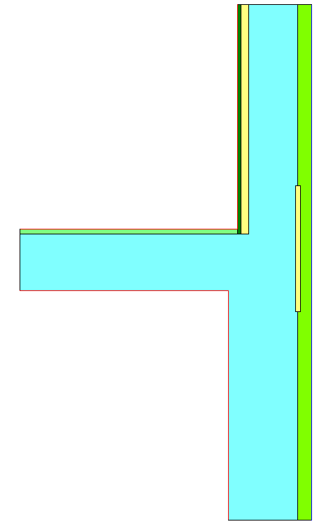 Vedlegg G Detaljer modellert i Therm (Materialer, temperaturfordeling og flukstetthet)