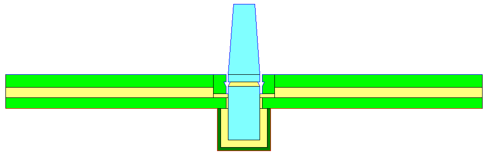 Vedlegg G Detaljer modellert i Therm (Materialer, temperaturfordeling og flukstetthet) KULDEBROER VED RIBBER Total