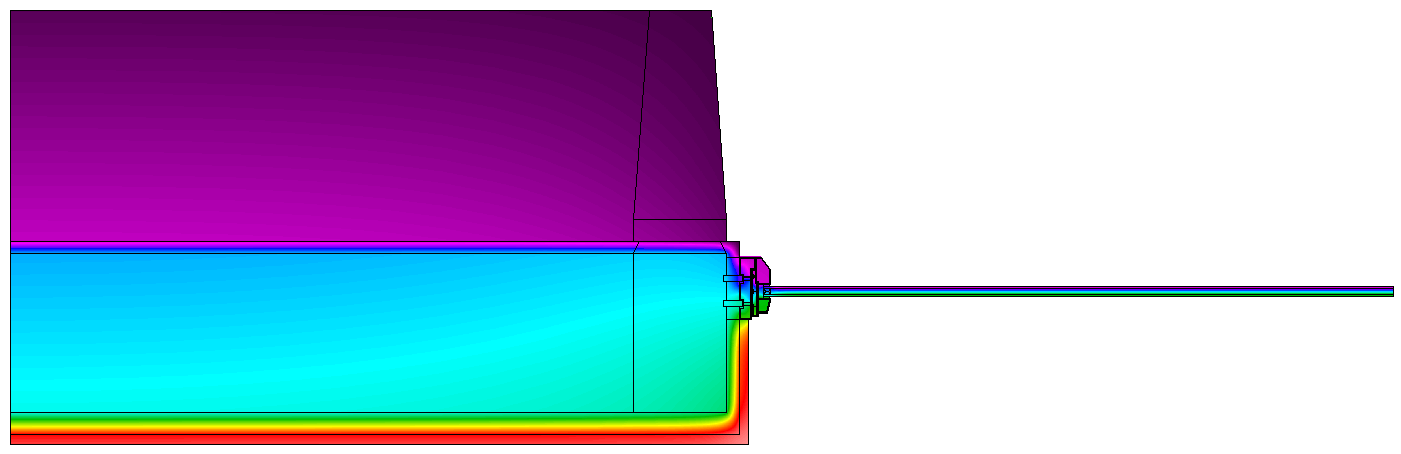 Vedlegg G Detaljer modellert i Therm (Materialer, temperaturfordeling og flukstetthet) Oversikt over