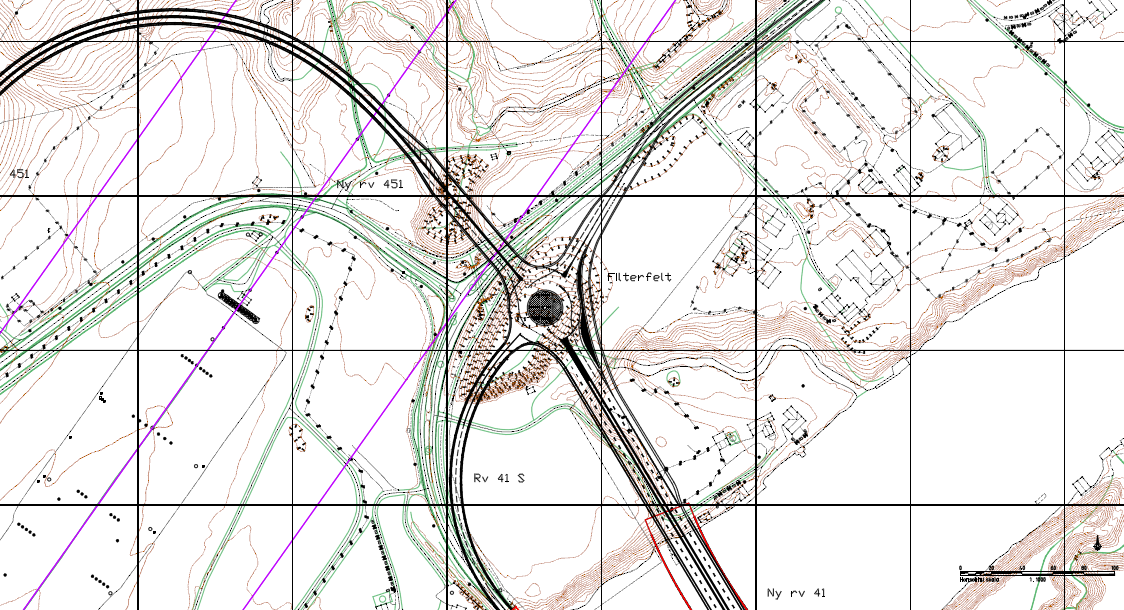 Kryssalternativ B4 Vegkorridor B4 skilles ad fra vegkorridor B3 før tunnelunning ved Vesvann og fortsetter som veg i dagen på nordsiden av Huseheia og krysser jordene på Ve, like ved bebyggelsen i