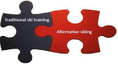 Fokusområder Skiferdighet (utvikling av egenskaper) grunnleggende skiferdighet eksempel: generell balanse på ski variasjon Ill