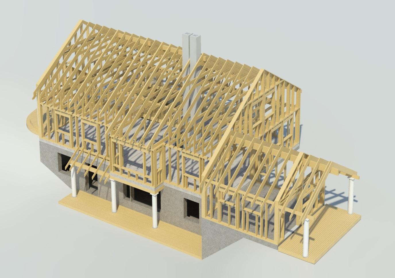 Byggeteknikk Hvis ønskelig kan vi vise 3D råbygg