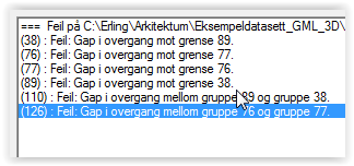 43 av 64 Figur 14 Reguleringsplan under bakken (VERTNIV 2), SOSI-prikk-format/SOSI-vis C.4 Kjente fil i SOSI-filene C.4.1 Plan på bakken Figur