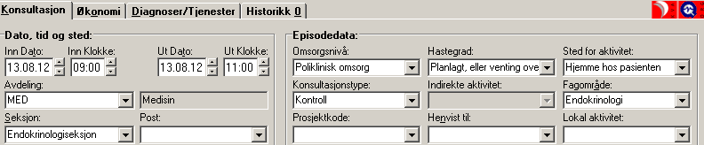 Revidert Konsensusrapport I, juni 2014 Side 20 av 42 Aktiviteten skal rapporteres på samme måte som kontakter gjennomført i virksomhetens ordinære lokaler, dog med følgende regler for rapportering av