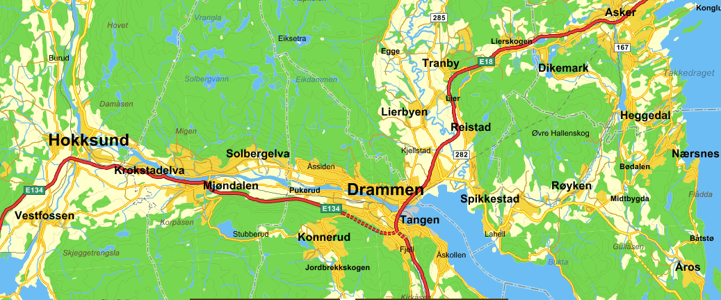 Stasjonsstruktur i tettstedet Drammen, 2040 = Kasernert stasjon =