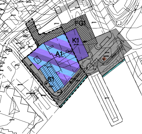 Konfliktforhold Det foreligger ingen kjente konfliktforhold. Kriterier for gjennomføring Plankart 1418 påtegnet planforslagets avgrensning. Planområdet er redusert i forhold til gjeldende plan 1418.