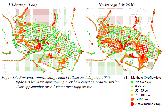 30 % økning av regnintensiteten pga