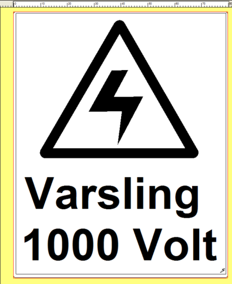 Juster etter etikett Formen viser seg på etiketten. For å tilpasse den til etiketten, høyreklikk over formen og velg Tilpass. Velg relevante alternativ, f.eks.