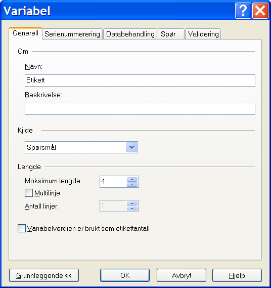 Sekvensiell nummerering For å lette utskrift og redigering av hver enkelt etikett, har programmet egenskapen sekvensiell nummerering, så programmet vil automatisk øke eller minske antall siffer eller