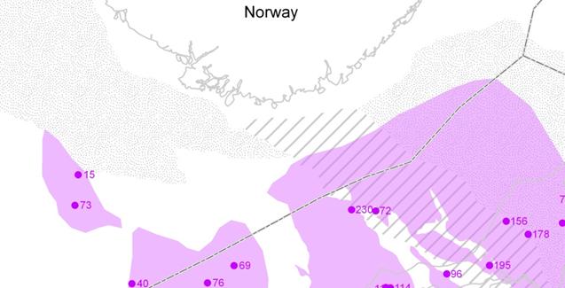 (kilde: OD) Figur 59: Utstrekning av