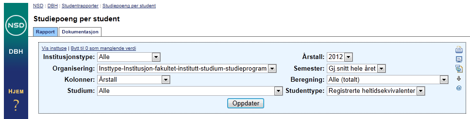 INNLEDNING Strategisk studieportefølje for 2013 er utarbeidet på bakgrunn av dokumentet Studieportefølje vurderinger og strategi 2011, som ble behandlet i Høgskolestyret i november 2011, avdelingenes